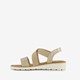 Dames sandalen beige goud
