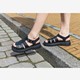 Dames vissers sandalen zwart