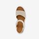 Dames sandalen beige goud