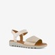 Softline dames sandalen beige goud