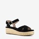 Blue Box dames espadrilles met sleehak zwart