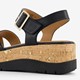 Dames sandalen met sleehak zwart