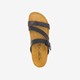 Dames bio slippers met sleehak zwart