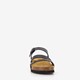 Dames bio slippers met sleehak zwart