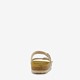 Dames bio slippers goud