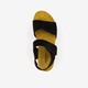 Suède dames bio sandalen zwart