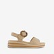 Dames sandalen beige bruin