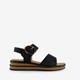 Dames sandalen zwart bruin
