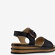 Dames sandalen zwart bruin