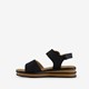 Dames sandalen zwart bruin