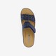 Dames slippers met perforaties blauw
