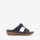 Dames slippers met perforaties blauw