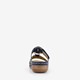 Dames slippers met perforaties blauw