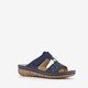 Dames slippers met perforaties blauw