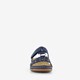 Dames slippers met perforaties blauw
