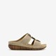 Dames slippers met perforaties beige
