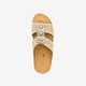Dames slippers met perforaties beige