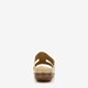 Dames slippers met perforaties beige