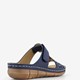 Dames slippers met perforaties blauw
