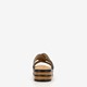 Dames slippers zwart bruin