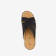 Dames slippers zwart bruin