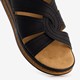 Dames slippers zwart bruin