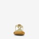 Gevlocthend dames sandalen goud