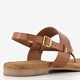 Leren sandaaltjes cognac bruin