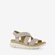 Hush Puppies leren dames sandalen beige