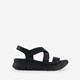 Leren dames sandalen zwart
