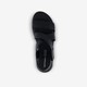 Leren dames sandalen zwart