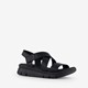 Leren dames sandalen zwart