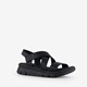 Hush Puppies leren dames sandalen zwart