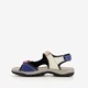 Leren dames sandalen beige roze