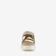 Leren dames sandalen beige