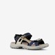 Hush Puppies leren dames sandalen beige blauw