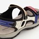 Leren dames sandalen beige roze