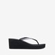 Dames teenslippers met sleehak