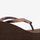 Dames teenslippers met sleehak bruin