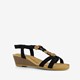 Dames sandalen met lage sleehak