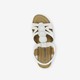 Dames sandalen met hak wit zilver