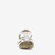 Dames sandalen met hak wit zilver