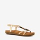 Dames sandalen met kralen goud
