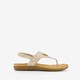 Gevlochten dames sandalen goud