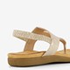 Gevlochten dames sandalen goud