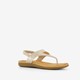 Gevlochten dames sandalen goud