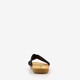 Dames slippers met glitter zwart