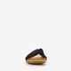 Dames slippers met glitter zwart