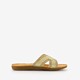 Dames slippers met glitter goud