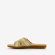 Dames slippers met glitter goud